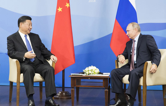 习近平同俄罗斯总统普京举行会谈